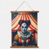Beängstigende Clowns Scroll Set Wandteppich Mit Holzrahmen (Vorderseite 2)