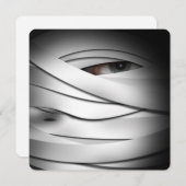 Beängstigende Creepy One Mit Augen Halloween Mummy Einladung (Vorne/Hinten)