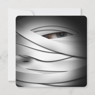 Beängstigende Creepy One Mit Augen Halloween Mummy Einladung