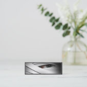Beängstigende Creepy One Mit Augen Halloween Mummy Mini Visitenkarte (Stehend Vorderseite)