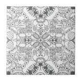 Beängstigende Doodles, die Ihnen einen Fehler bere Fliese (Vorderseite)