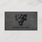 Beängstigende dunkle Dämonenwand Visitenkarte (Vorderseite)