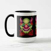 Beängstigende entsetzliche Tasse des Clowns (Links)
