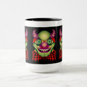 Beängstigende entsetzliche Tasse des Clowns (Zentrum)