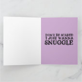 BEÄNGSTIGENDE EVIL CLOWN BIRTHDAY SNUGGLE Grußkart Karte (Innenseite)