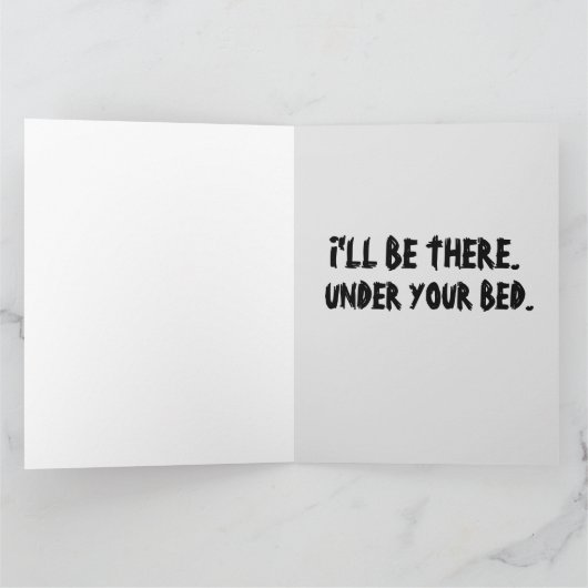 BEÄNGSTIGENDE EVIL CLOWN FUNNY BIG BIRTHDAY CARD KARTE (Innenseite)