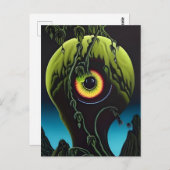 Beängstigende Eyeball-Pflanze Postkarte (Vorne/Hinten)