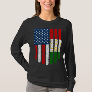 Beängstigende Fahne der Patrioten USA, Tadschikist T-Shirt
