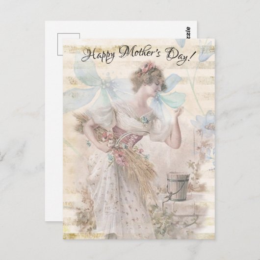 Beängstigende Fantasy Ansammlung Blume Gramm Postkarte (Vorne/Hinten)