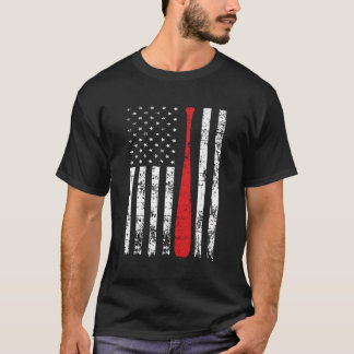 Beängstigende Fehler der US-Flagge im Baseball-Fel T-Shirt