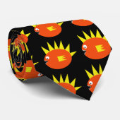 Beängstigende Fisch-Krawatte Krawatte (Gerollt)