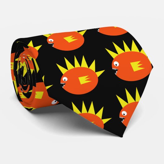 Beängstigende Fisch-Krawatte Krawatte (Gerollt)