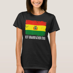 Beängstigende Flagge Boliviens Bester Großvater je T-Shirt