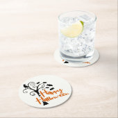 Beängstigende Fledermaus-Klaue Runder Pappuntersetzer (Vor Ort)