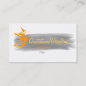 beängstigende Flughexe Nr. 2 Visitenkarte (Rückseite)