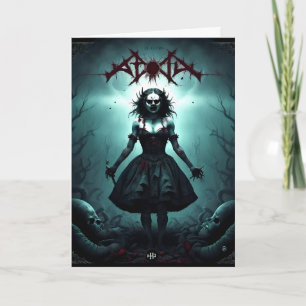Beängstigende FrauenHalloween Karte
