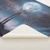 Beängstigende Friedhofshandschuhe, die MondHallowe Sherpadecke (3/4)