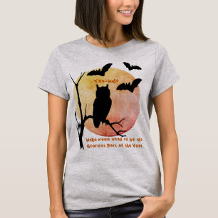 Beängstigende Gedanken Orange Halloween T-Shirt