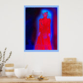 Beängstigende Geisterdame Poster (Küche)