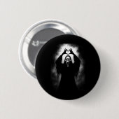Beängstigende Gesichtshaut Horror Creepy Ghost Hea Button (Vorne & Hinten)