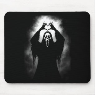 Beängstigende Gesichtshaut Horror Creepy Ghost Hea Mousepad