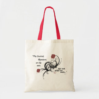 Beängstigende gotische Zitat-Taschen-Tasche Edgar Tragetasche