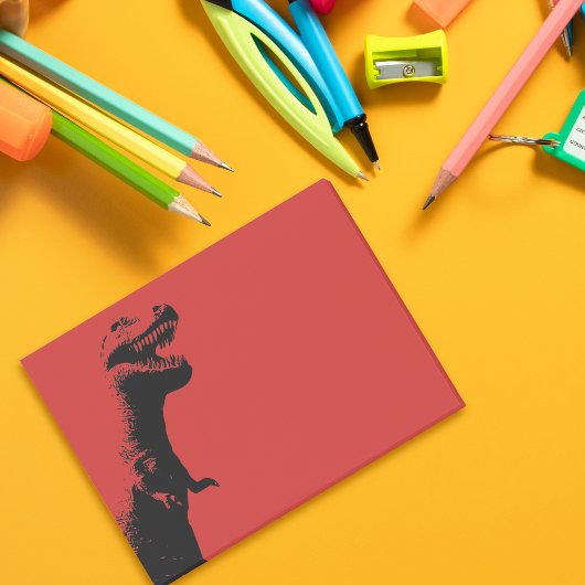 Beängstigende Grafik-Illustration T-Rex Post-it Klebezettel