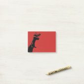 Beängstigende Grafik-Illustration T-Rex Post-it Klebezettel (Auf Schreibtisch)