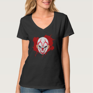 Beängstigende, graue Clown-Gesichtsfeldnase Hallow T-Shirt