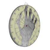 Beängstigende grauenhafte knotige Monsterhand Dartscheibe (Vorderseite Links)