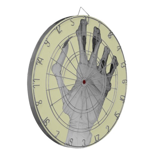 Beängstigende grauenhafte knotige Monsterhand Dartscheibe (Vorderseite Links)