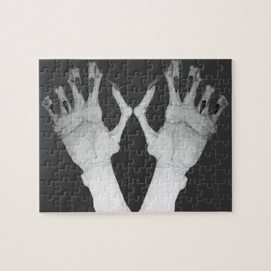 Beängstigende grauenhafte Monsterhänder Puzzle (Horizontal)