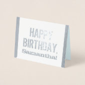 Beängstigende, grittige "GLÜCKLICHE BIRTHDAY"-Kart Folienkarte (Vorderseite)