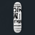 Beängstigende Grunge Urban Typografy Word Cloud Sk Skateboard<br><div class="desc">Der Effekt dieses trendigen, auf Straßentext basierenden Designs hängt von der Länge Ihres Namens ab. Wählen Sie "Klicken, um weiter anzupassen" am unteren Ende der "Personalisieren Sie diese Vorlage", um das gewollt Aussehen zu erhalten. Sie können den Hintergrund und/oder Text auch beliebig gewollt Farbe einstellen. Viel Spaß beim Erstellen. Sie...</div>