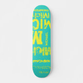 Beängstigende Grunge Urban Typografy Word Cloud Skateboard (Vorne)
