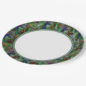 Beängstigende Halloween-Albtraum-Facebook-Grenze Pappteller (Schrägansicht)