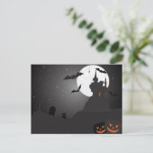 Beängstigende Halloween-Bacground-Postkarte Postkarte (Stehend Vorderseite)
