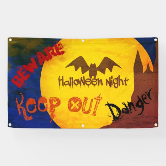 Beängstigende Halloween-Banner Banner (Horizontal)