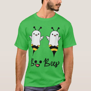 Beängstigende Halloween-Design-Besen boo bee T-Shi T-Shirt
