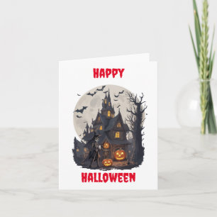 Beängstigende Halloween Design Grußkarte Karte