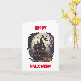 Beängstigende Halloween Design Grußkarte Karte