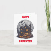 Beängstigende Halloween Design Grußkarte Karte (Vorderseite)