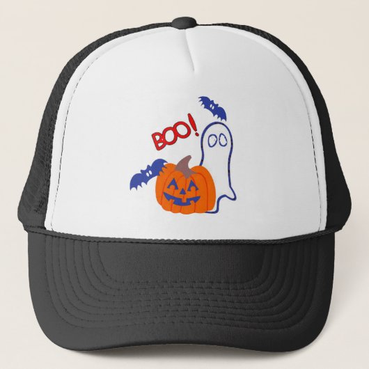 Beängstigende Halloween Design-T - Shirt, Bekleidu Truckerkappe (Vorderseite)