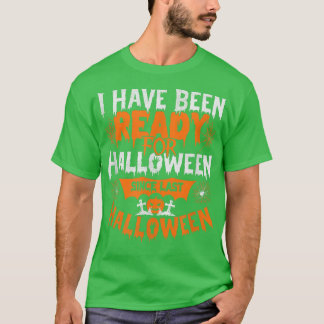 Beängstigende Halloween-Designbraun in Gravur T-Shirt