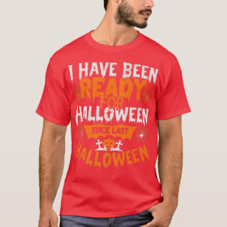 Beängstigende Halloween-Designbraun in Gravur T-Shirt