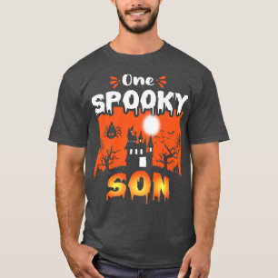 Beängstigende Halloween-Designerin Spuk Burg T-Shirt