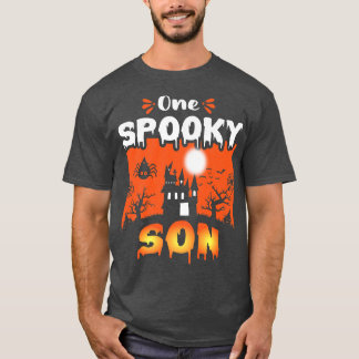 Beängstigende Halloween-Designerin Spuk Burg T-Shirt