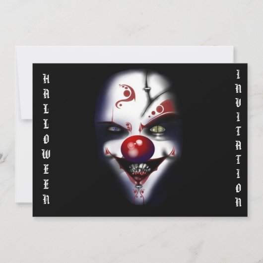 beängstigende Halloween-Einladung Einladung (Vorderseite)