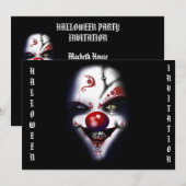 beängstigende Halloween-Einladung Einladung (Vorne/Hinten)