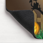 Beängstigende Halloween-Gartenlandschaft Mousepad (Ecke)